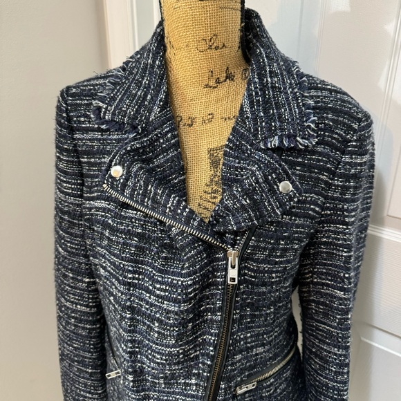 Free People Nicole Tweed Zipper Moto Jacket - Picture 3 of 15